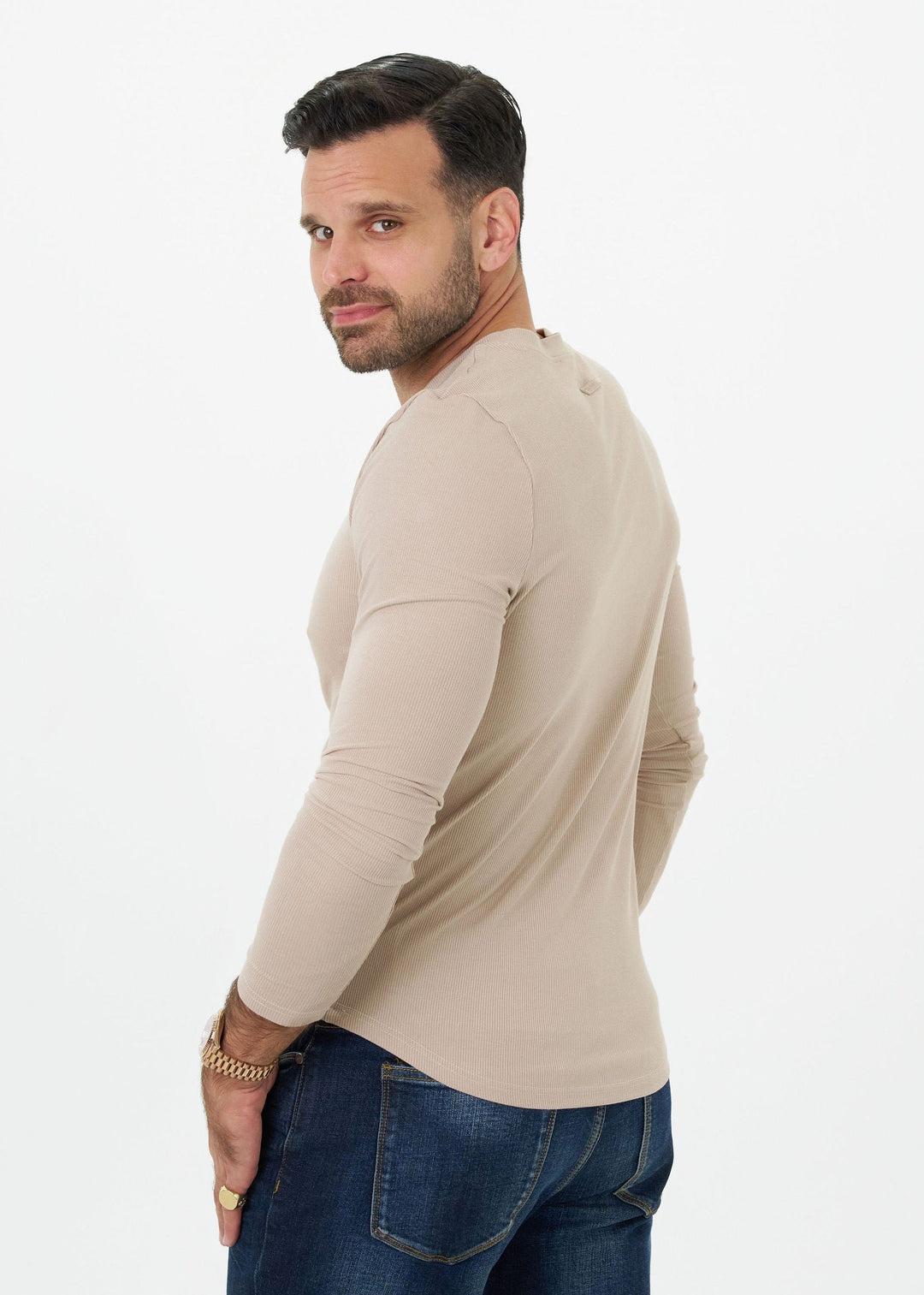 MEN'S LUXE-RIB LONG-SLEEVE