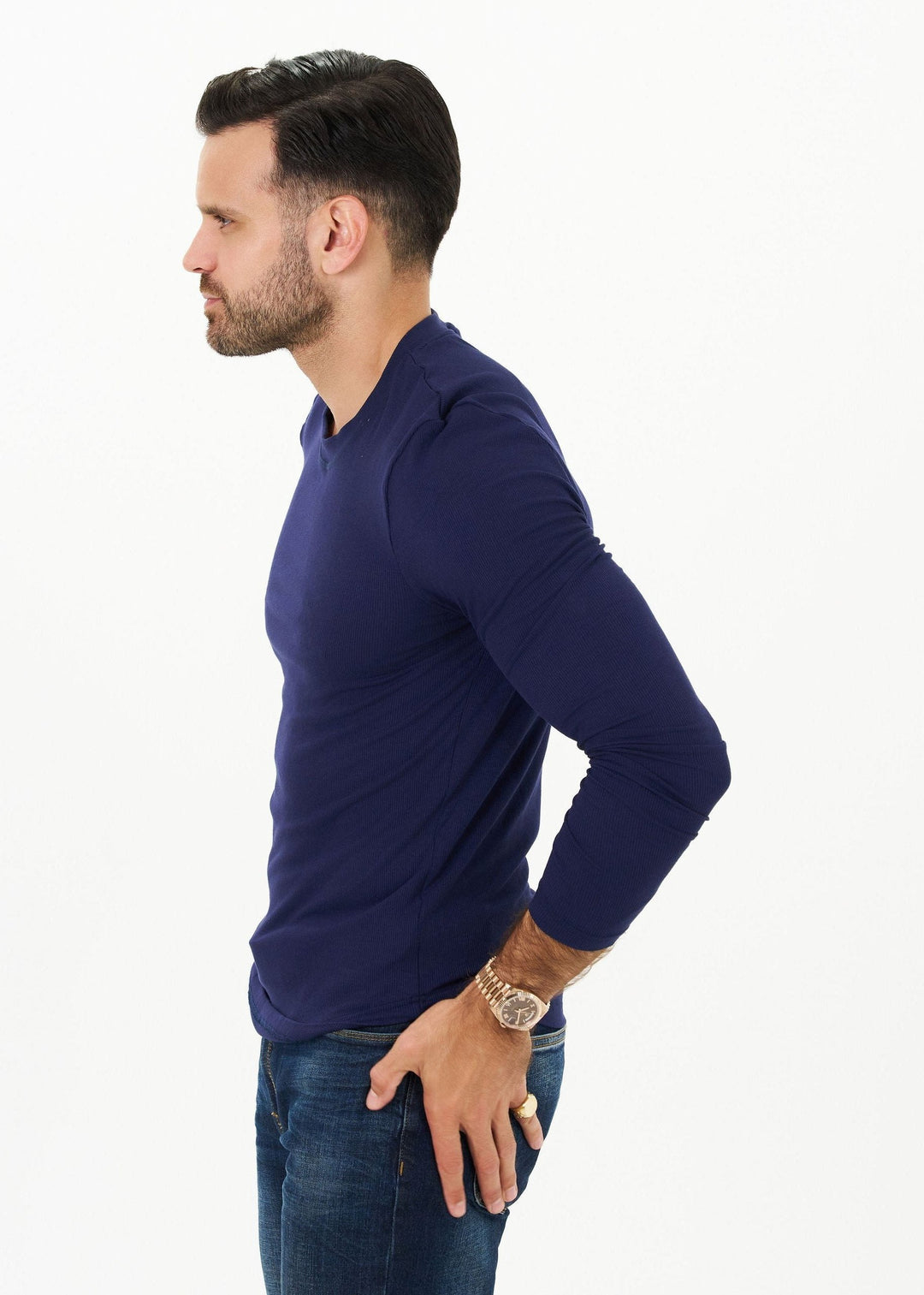 MEN'S LUXE-RIB LONG-SLEEVE