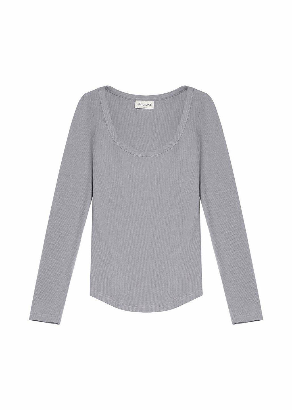 LUXE-RIB SCOOP NECK