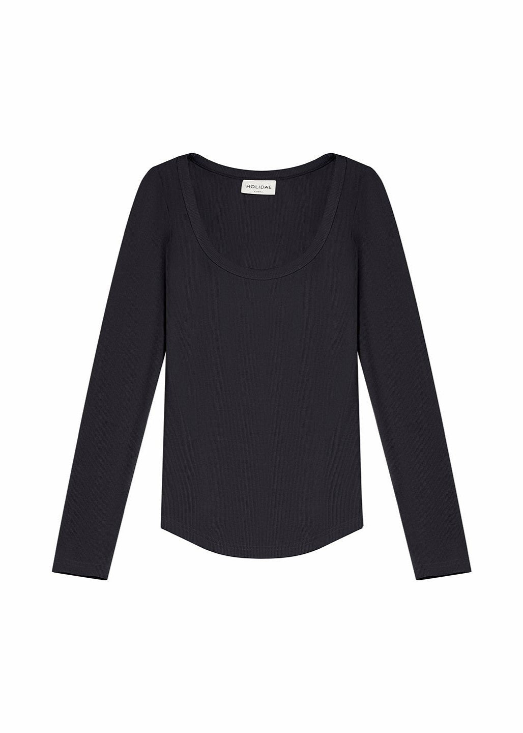 LUXE-RIB SCOOP NECK