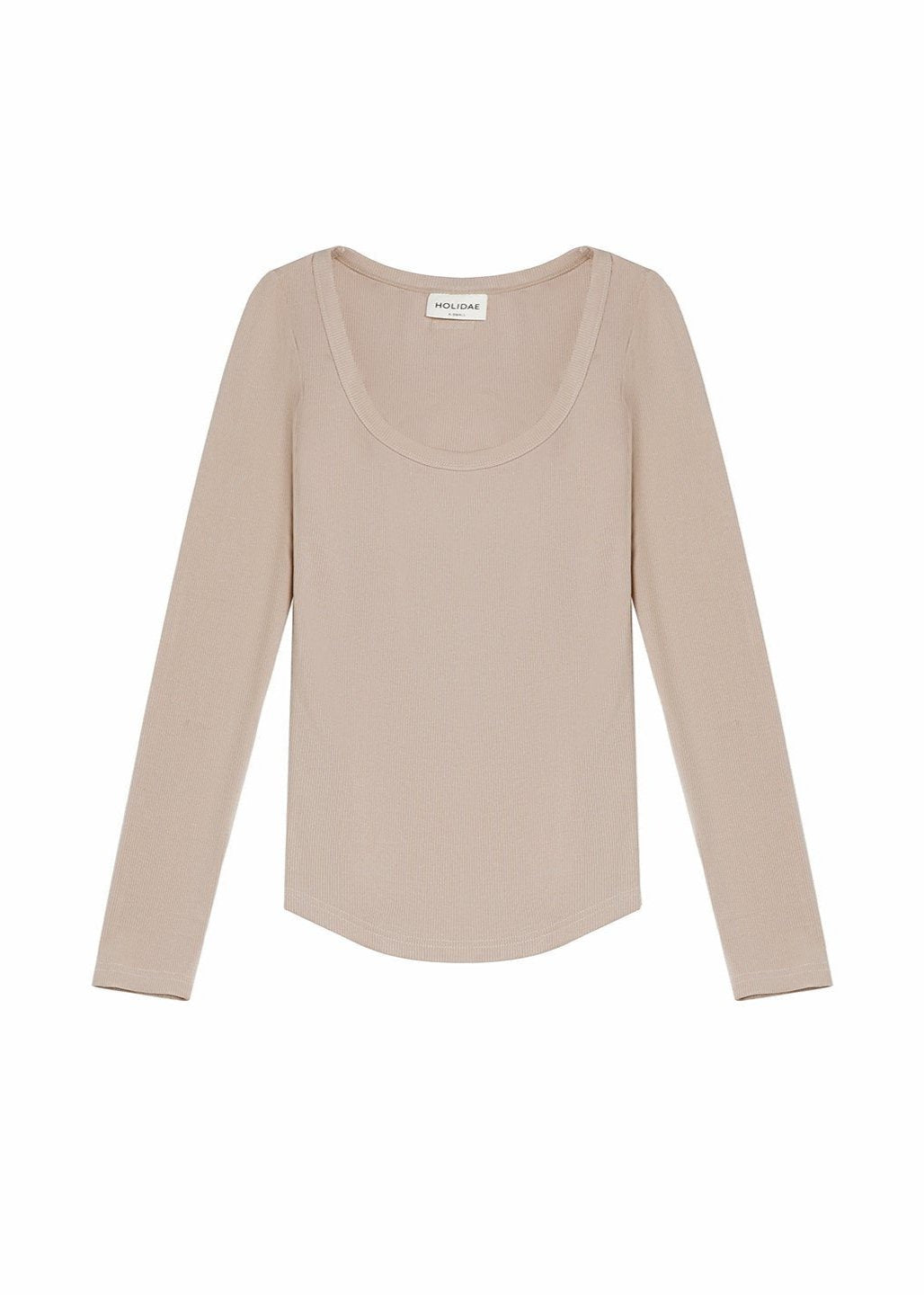 LUXE-RIB SCOOP NECK