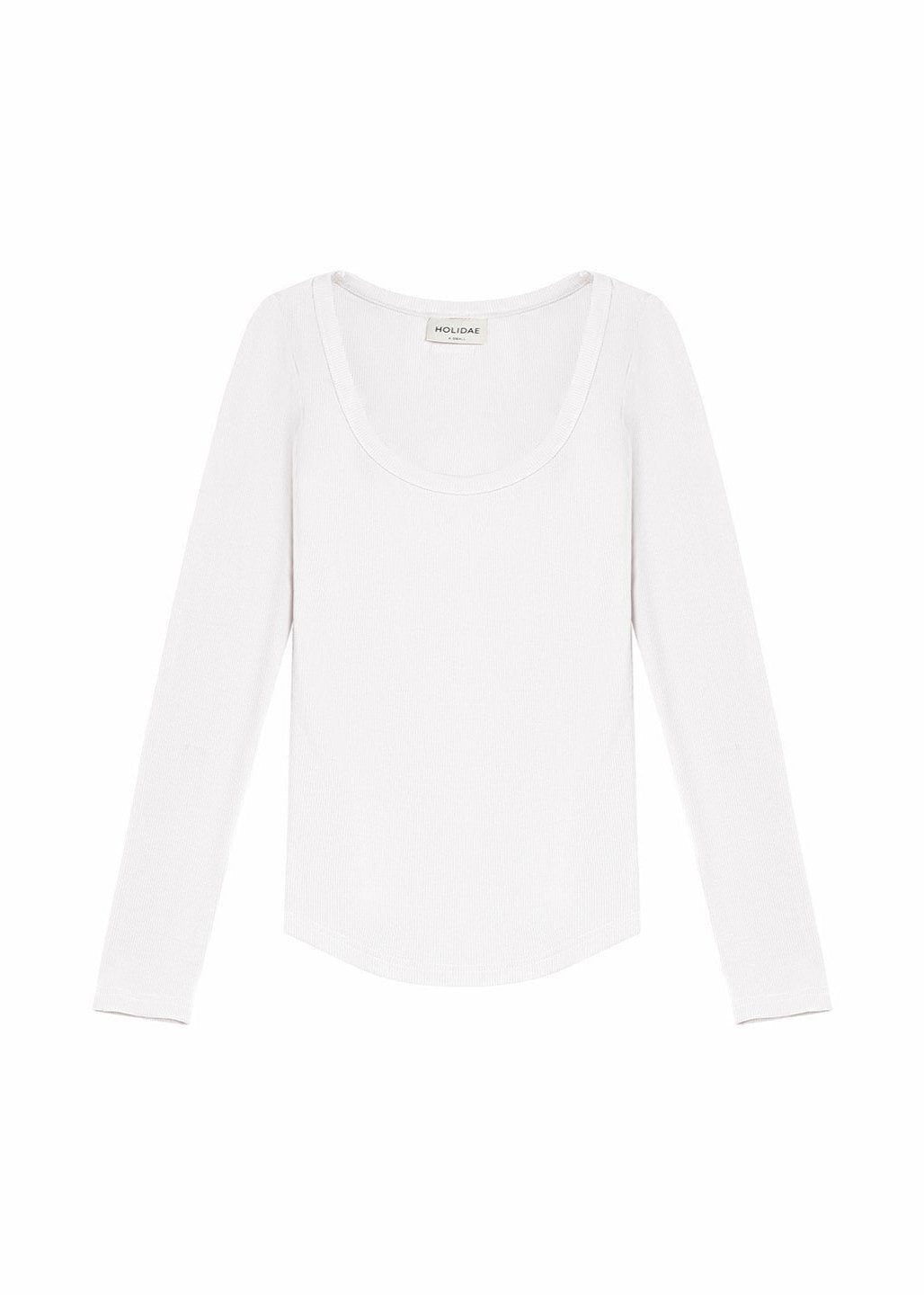 LUXE-RIB SCOOP NECK